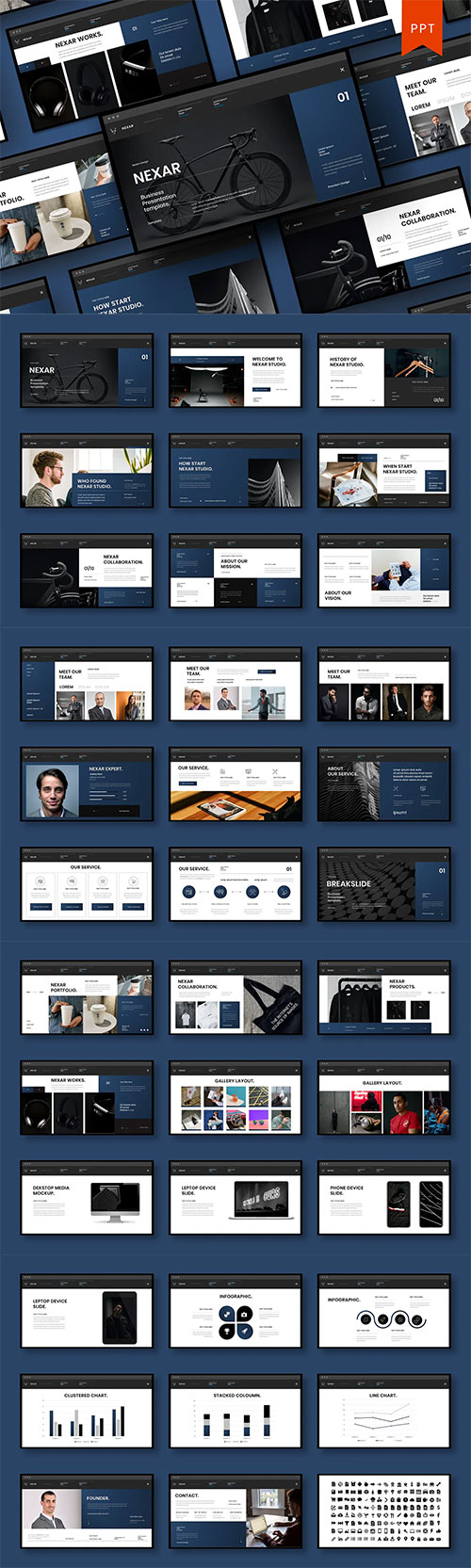 Nexar – Business Powerpoint, Keynote and Google Slides Template