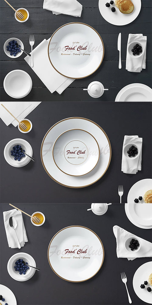 Plate Mockup - Restaurant Set