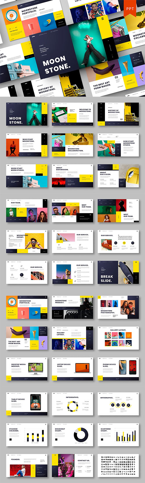 Moonstone – Business Powerpoint, Keynote and Google Slides Template