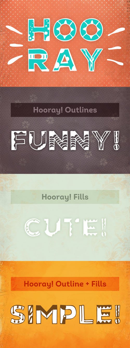 Hooray! Hand-drawn Fonts