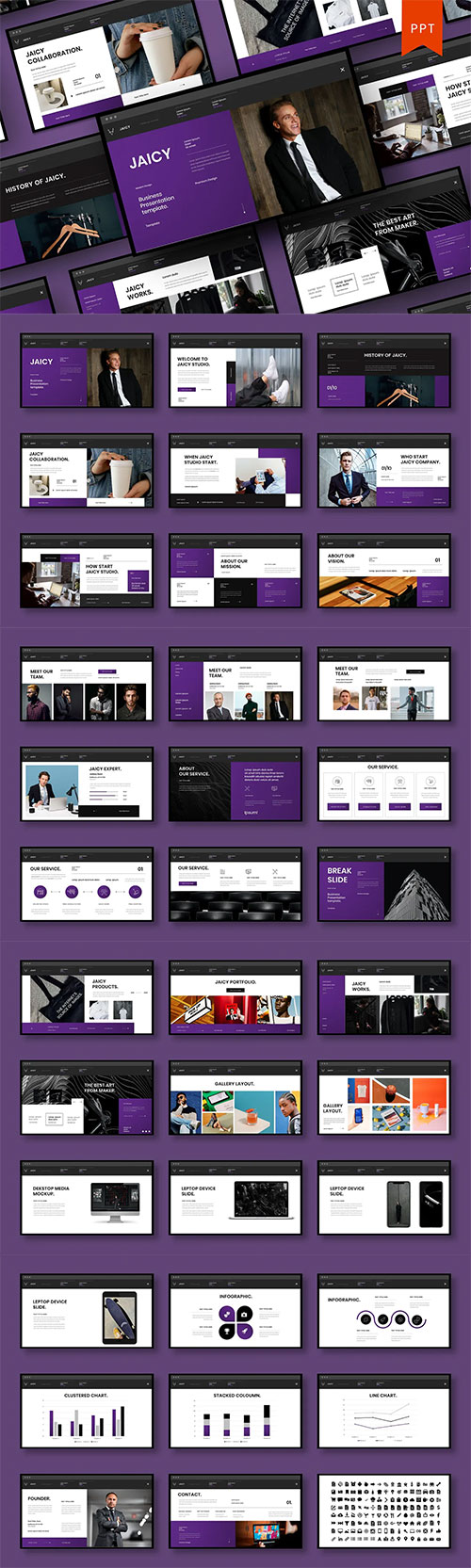 Jaicy - Business Powerpoint, Keynote and Google Slides Template