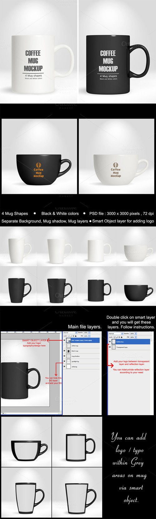 Coffee Mug Cup Mockup vol 1