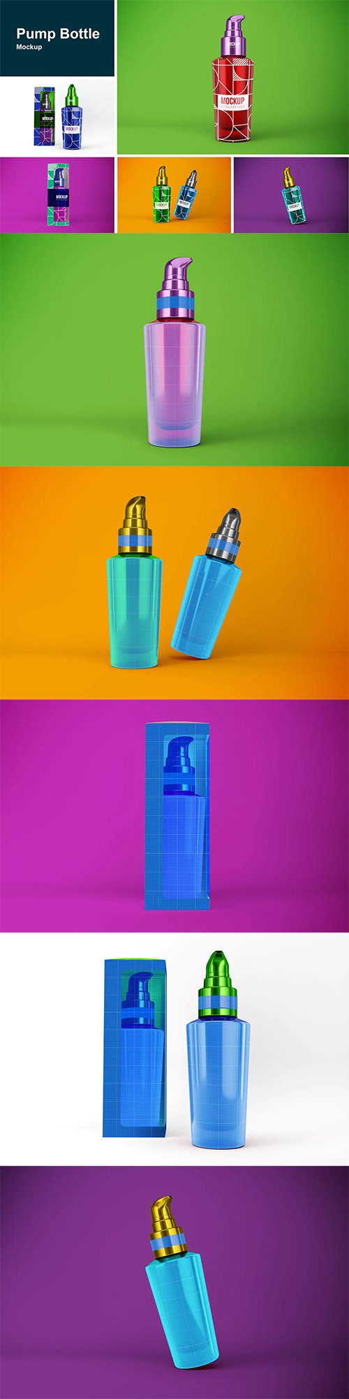 Pump Bottle Mockup