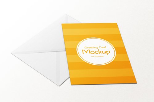 Greeting Card Mockup PSD