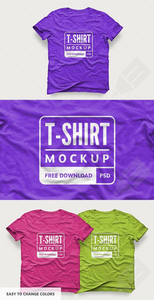 T-Shirt Design Mockup PSD