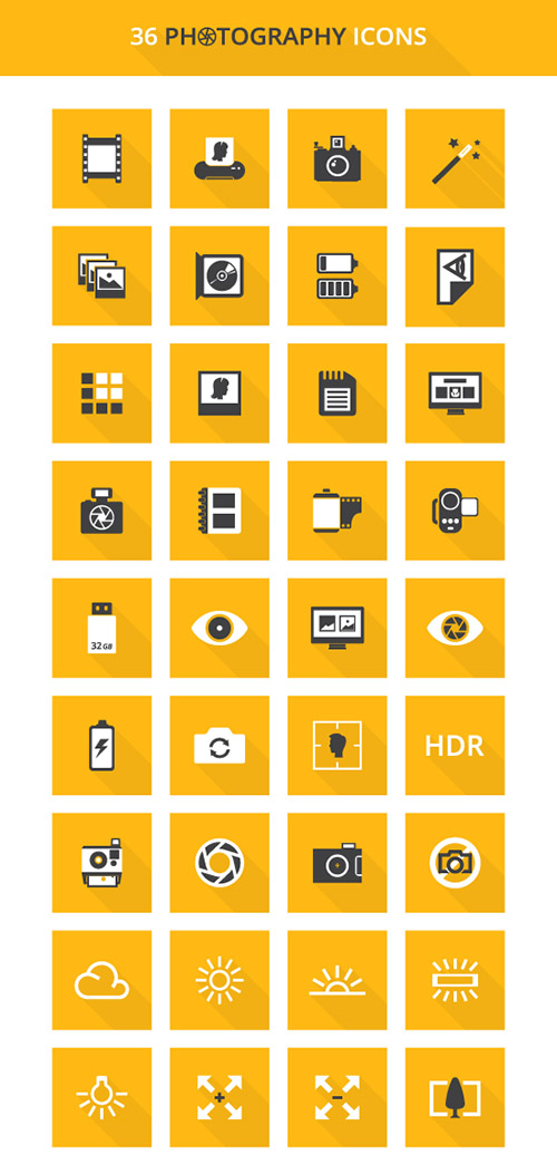 36 Photography Icons
