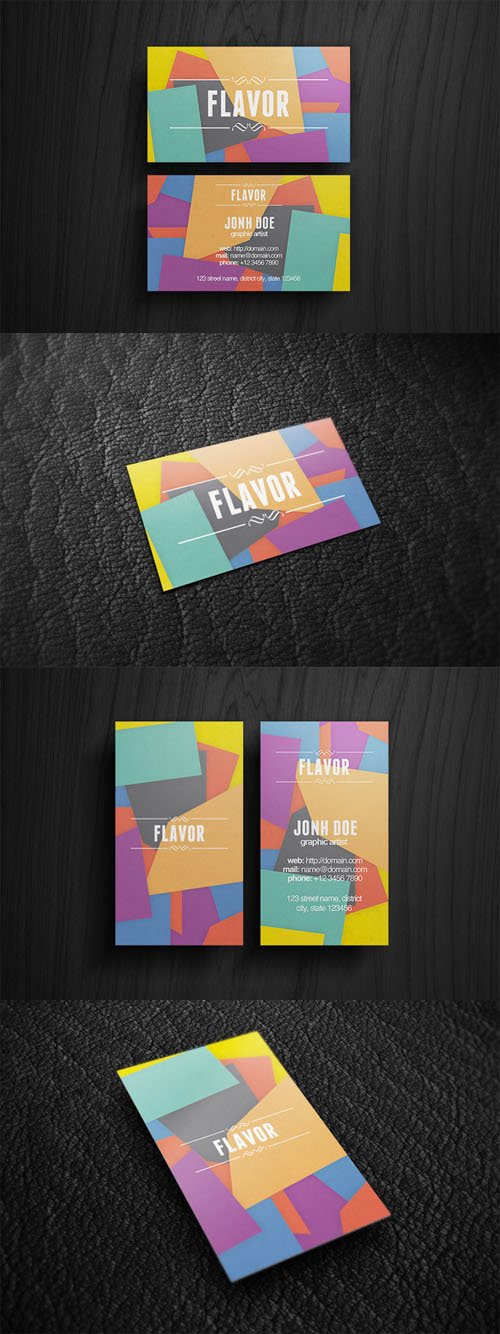Flavor Business Card PSD