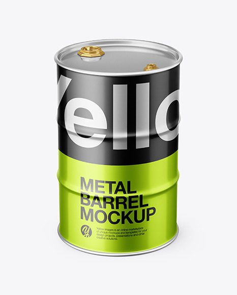 Metallic Barrel Mockup 46803