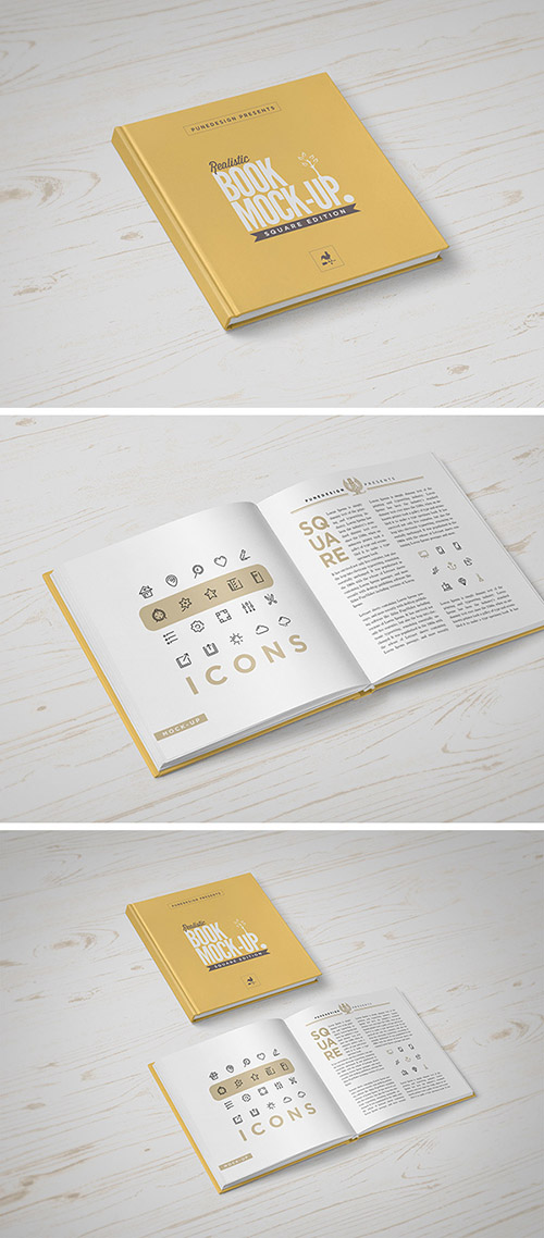 PSD Mock-Up - Square Book