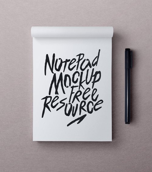 Notepad Mockup PSD