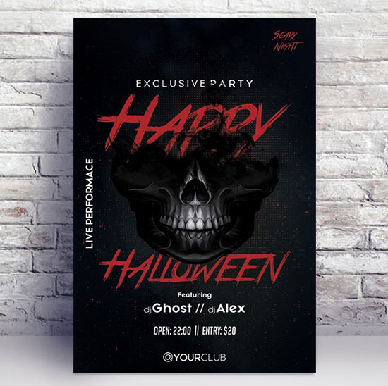 Happy Halloween - Premium flyer psd template