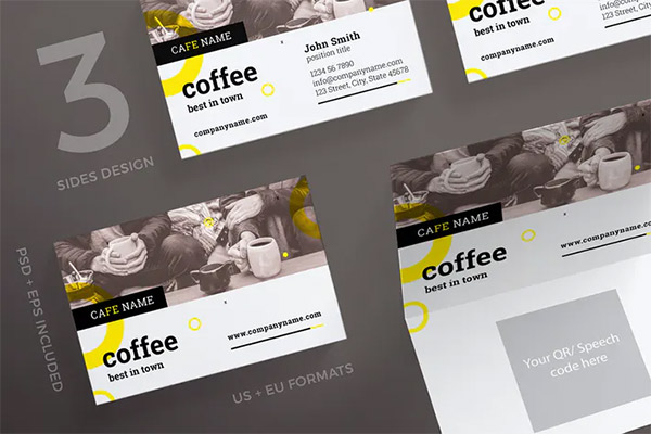 Coffee Shop Business Card Template