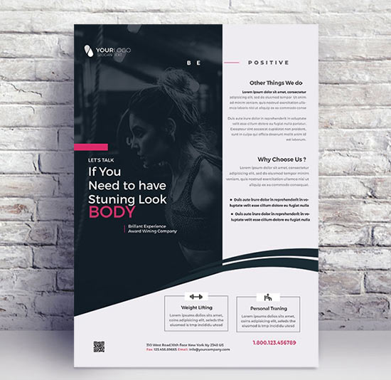 Gym Fit - Premium flyer psd template