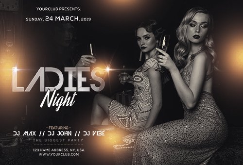 Ladies night - Premium flyer psd template