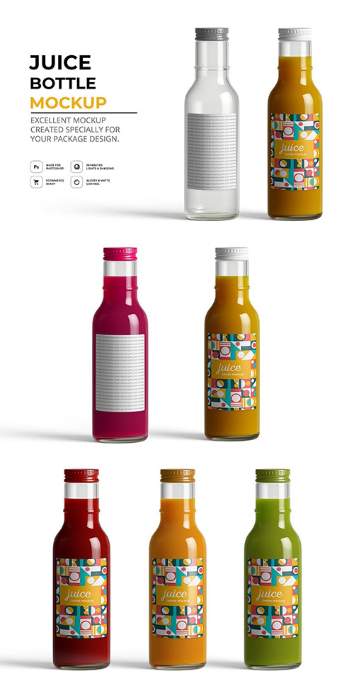 Juice Bottle Mockup 6415714