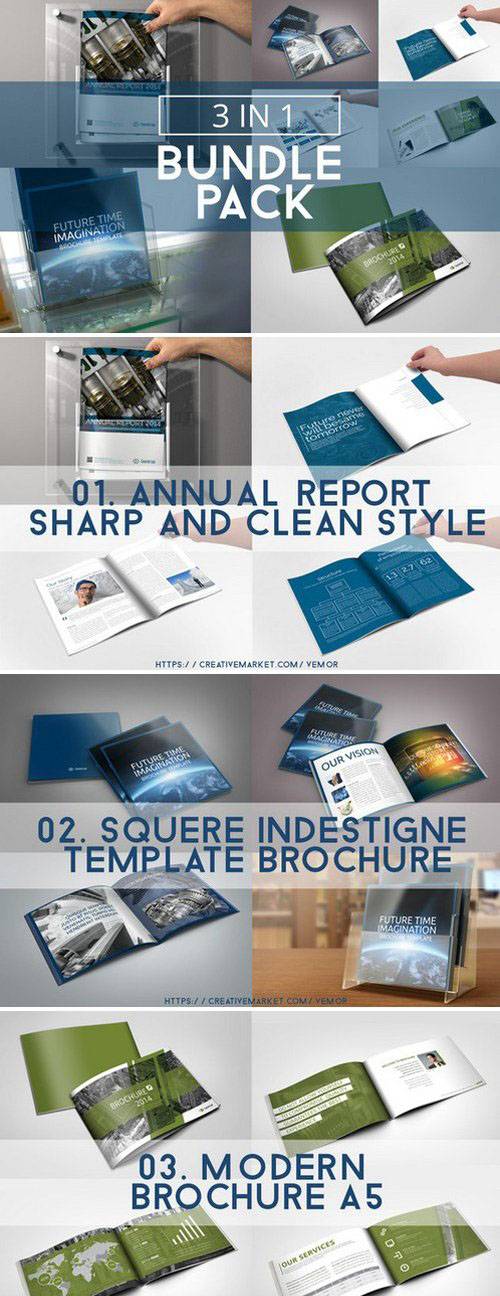 Bundle 3x Brochure Multiformat