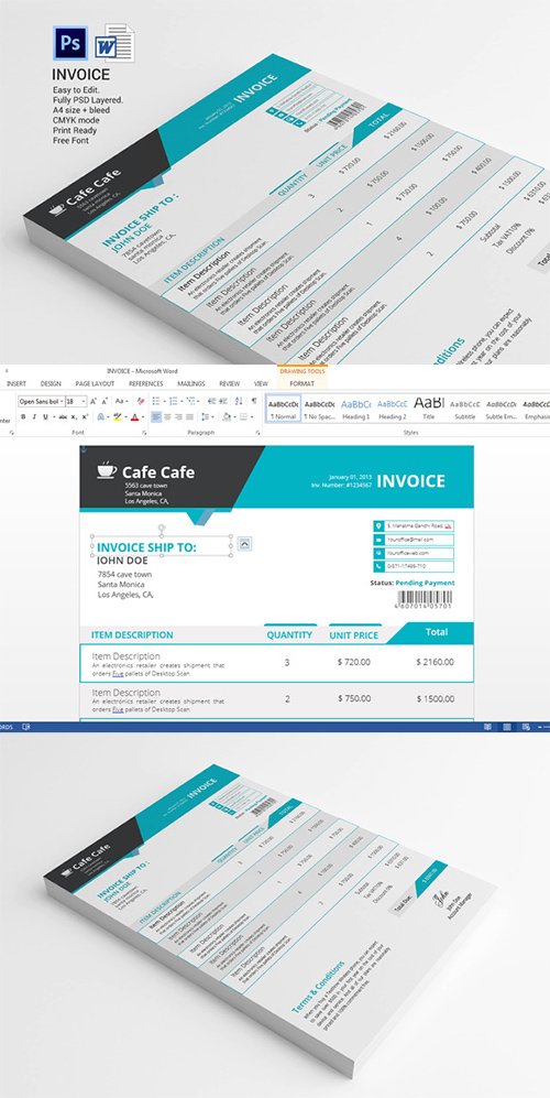 Business Invoice Template 331406