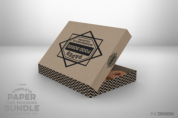 Donut Box Packaging Mockup