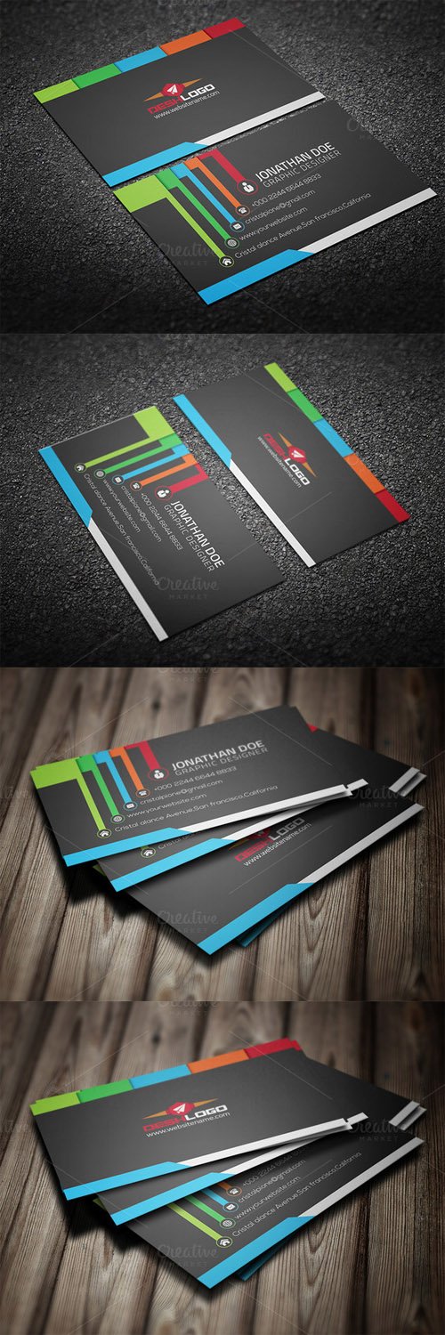 Colorful Business Card 393534