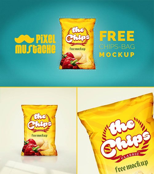 Chips Bag Mockup Template