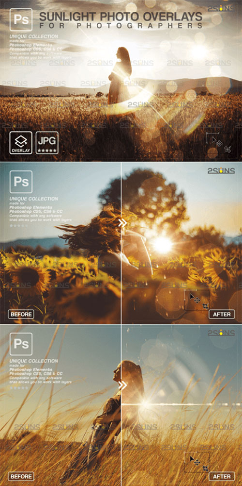 Sunshine Overlays & Photoshop Overlay