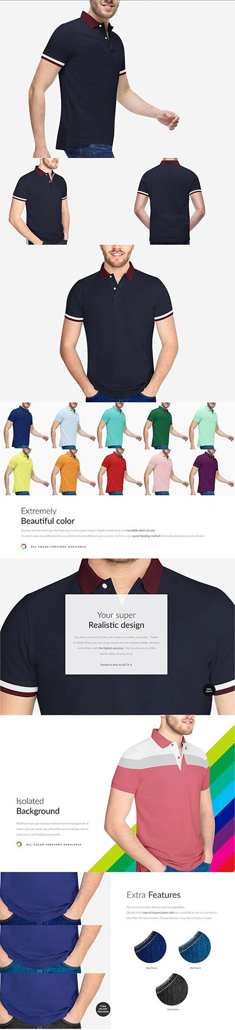 Men Polo Shirt 4x Mock-ups 5949461