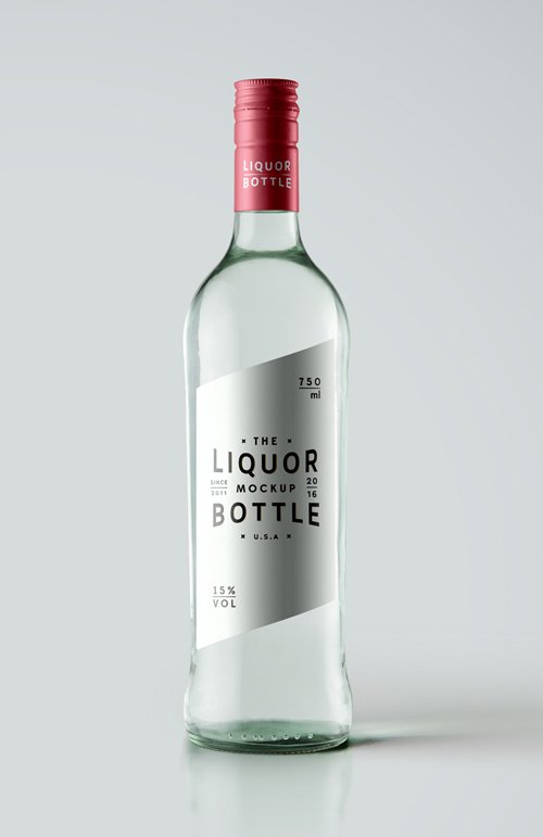 Liquor Bottle Mockup