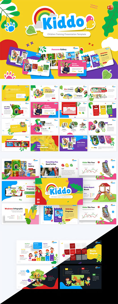 Kiddo Education PowerPoint Template