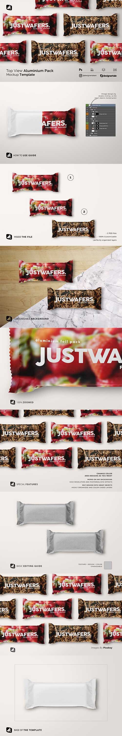 Top View Aluminium Pack Mockup 5348745