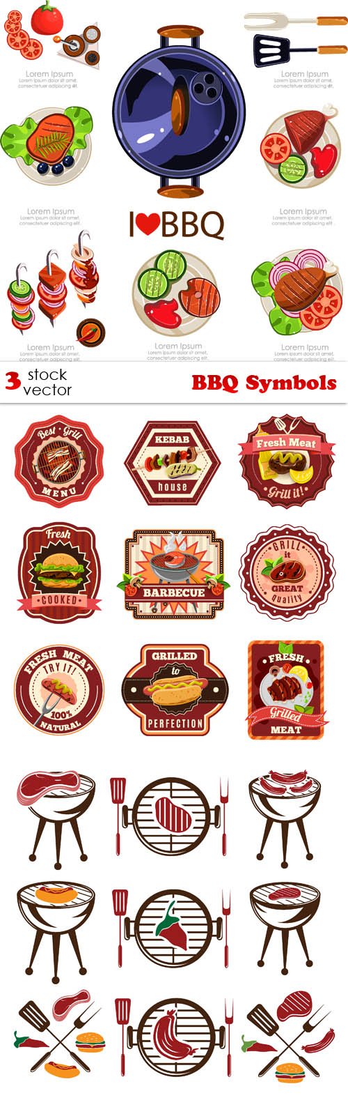 Vectors - BBQ Symbols