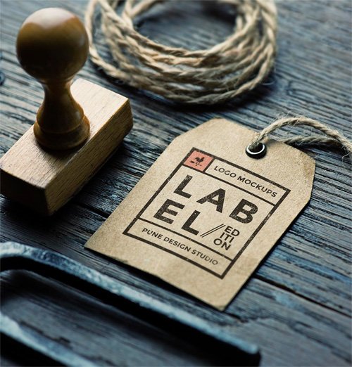Label Edition Logo Mock-up