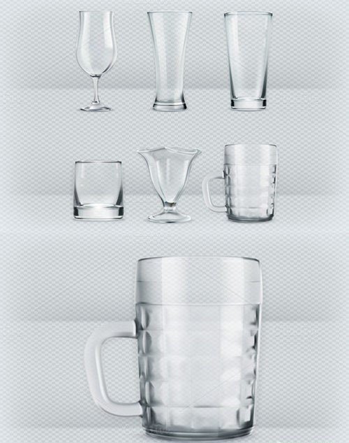 Transparent glasses goblets 389218