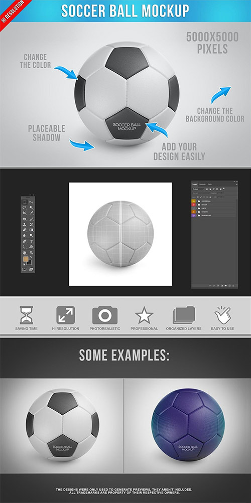 Soccer Ball Mockup