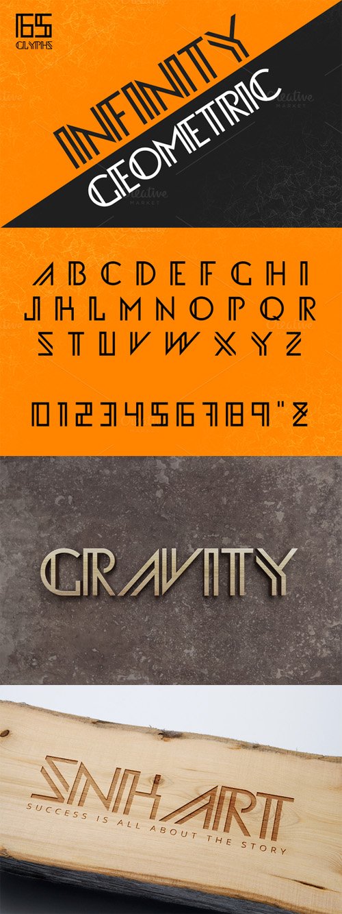 Infinity Geometric Font 440066