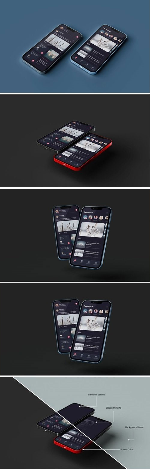 iPhone 13 Pro Screen Mockup Vol 2