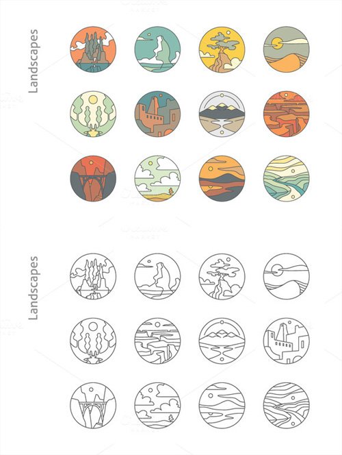 12 Landscape Icons 359091