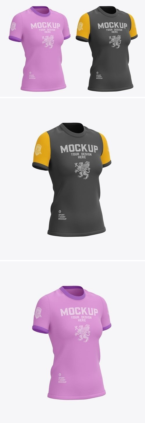 Women’s Slim-Fit T-Shirt Mockup