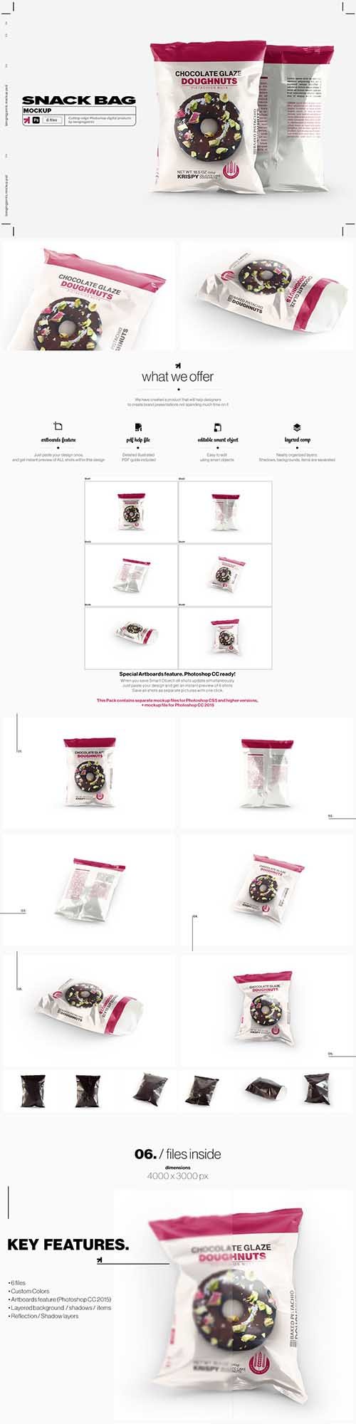 Snack Bag Pouch Mockup 6177404