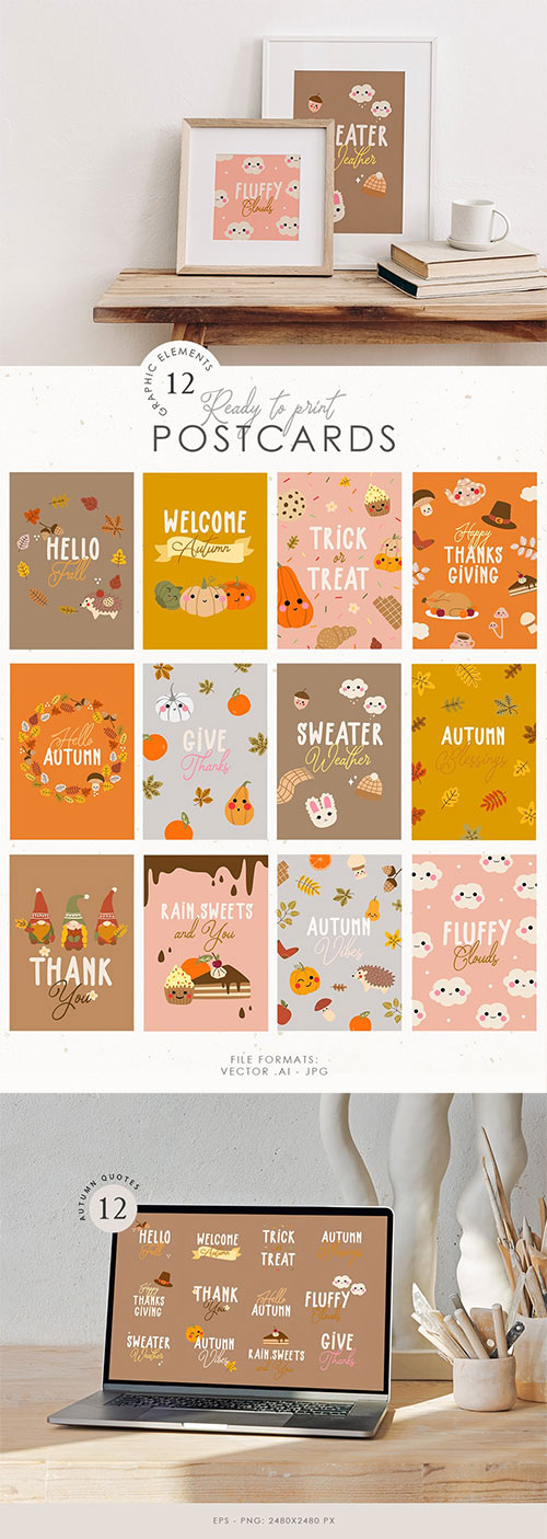 Autumn Kawaii Cozy Fall Set 6530315