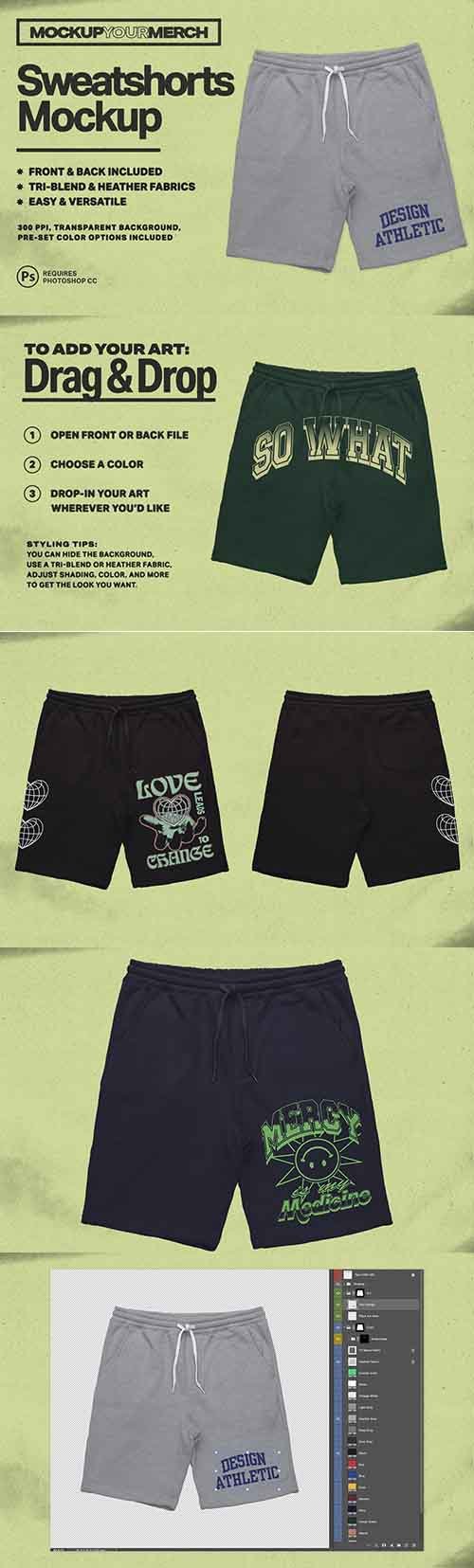 Sweatshorts Merch Mockup 6365170