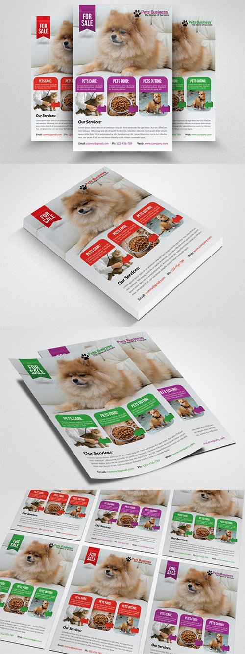 Pet Shop Business Flyer Template 553964
