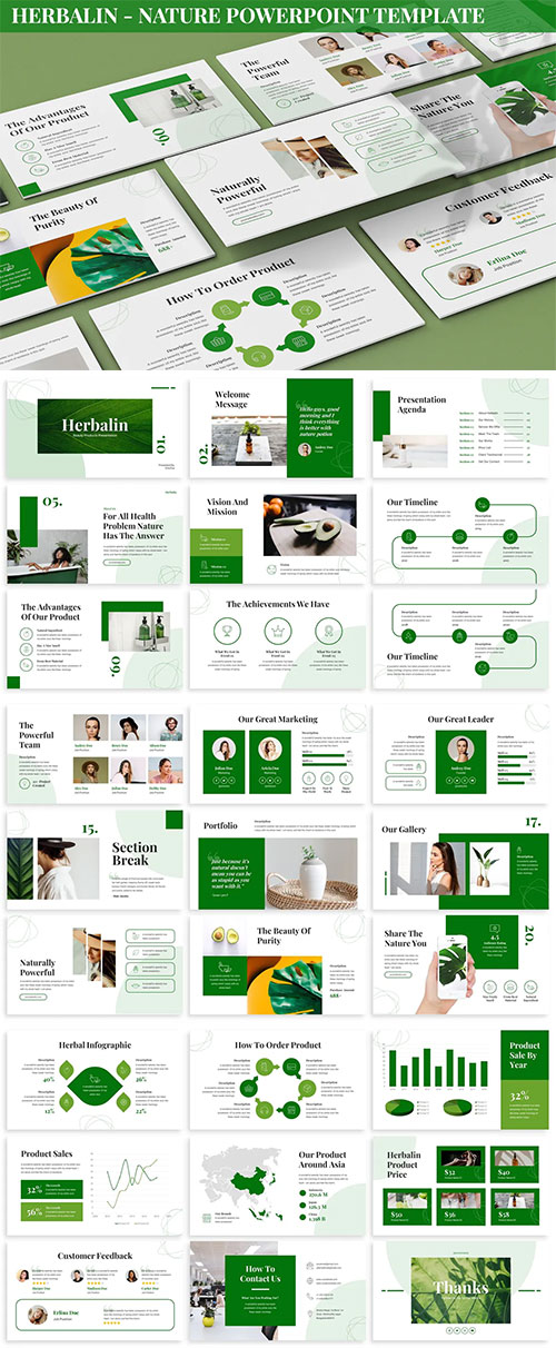 Herbalin - Nature Powerpoint Template