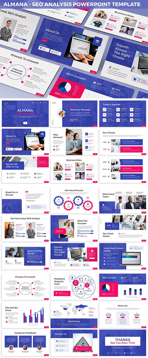 Almana - SEO Analysis Powerpoint Template