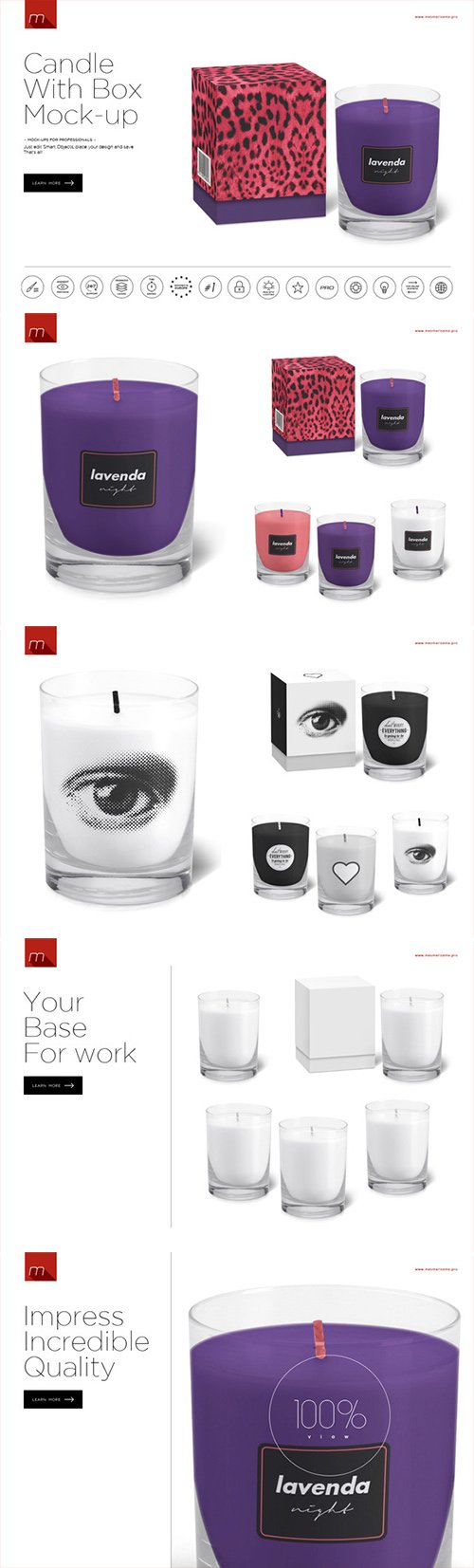 Candle with Box Mock-up 446277