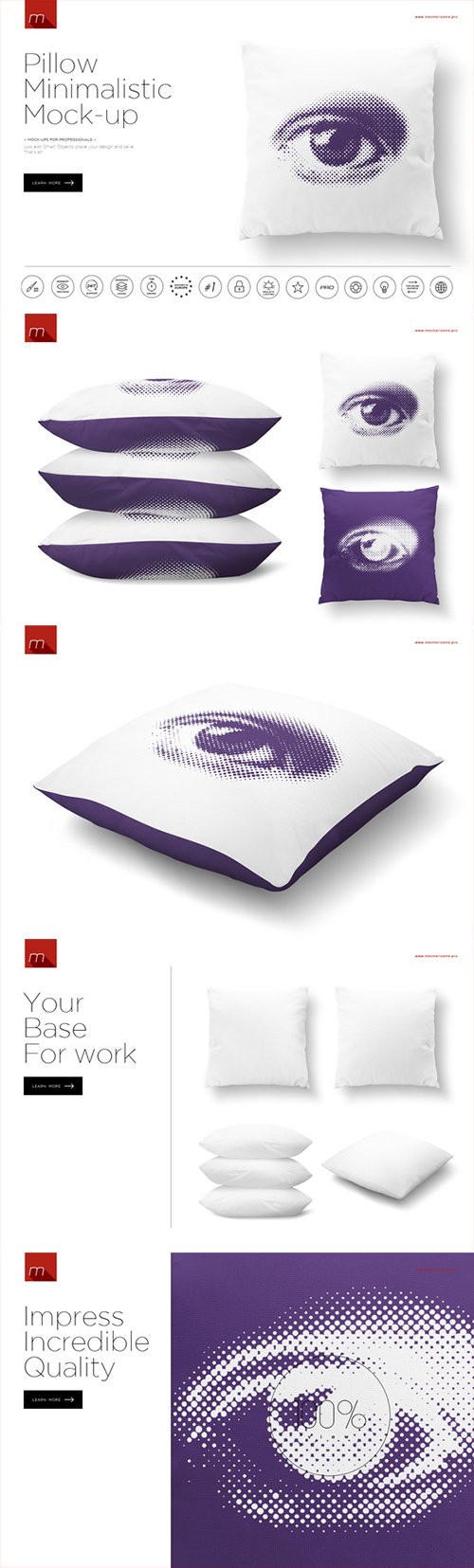 Pillow Minimalistic Mock-up 446104