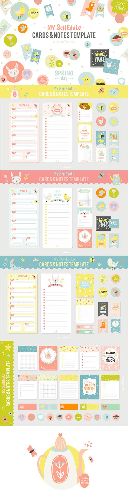 Cute Planners, cards, and stickers 557598