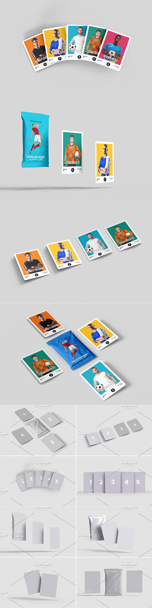 Trading Cards Mockup - 9 views - 6282462
