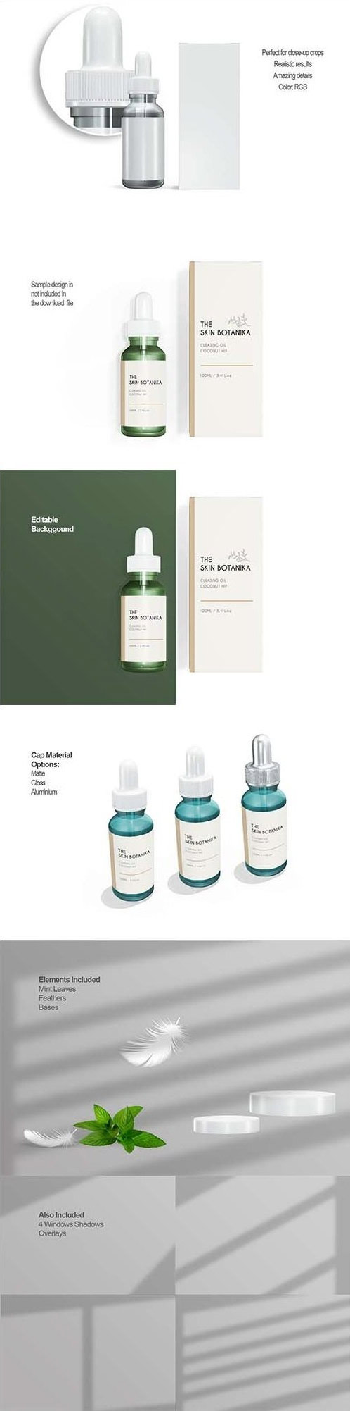 Dropper Bottle Packaging Mockup 6425663