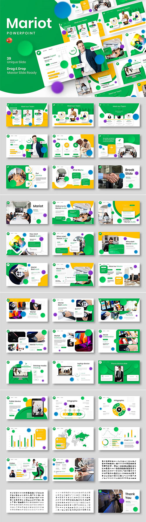 Mariot - Business Powerpoint, Keynote and Google Slides Template