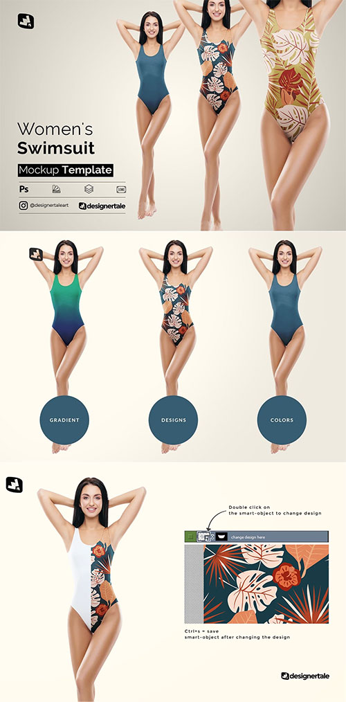 Women's Swimsuit Mockup 5116457